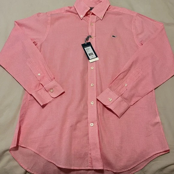dress shirt whale logo Vineyard Vines Men's Long Sleeve Button Down Whale Shirt Oxford (Pimnys Point Plaid Performance/Keel Blue, Medium) : Amazon.in: Clothing & Accessories